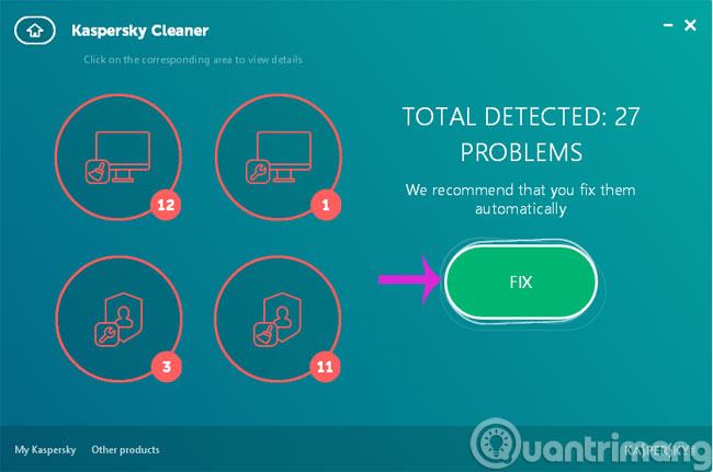 Kaspersky Cleaner를 사용한 시스템 청소 및 최적화 지침