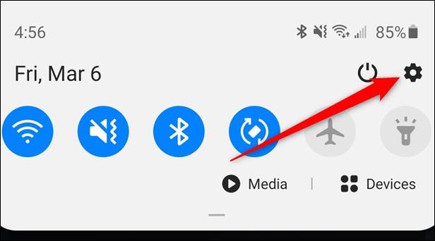 Comment ouvrir rapidement les notifications sur Samsung Galaxy S20