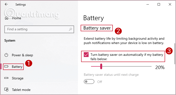 在 Windows 10 中啟動/停用省電功能的說明