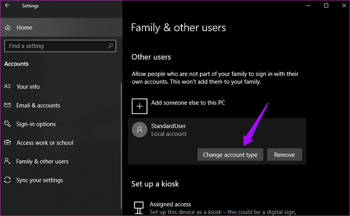 Differenza tra account standard e account amministratore su Windows 10