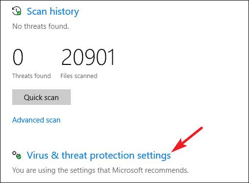 Anweisungen zur Verwendung von Windows Defender