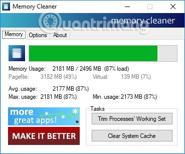 Comment utiliser Memory Cleaner pour libérer de la RAM