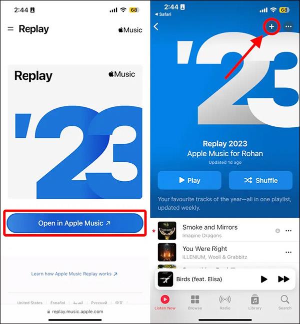 Istruzioni per guardare Apple Music Replay 2023