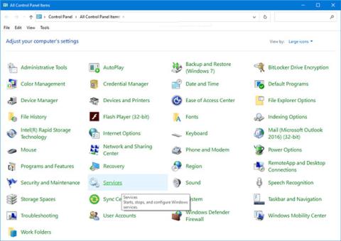 Comment ajouter des services au Panneau de configuration sous Windows 10, 8 et 7