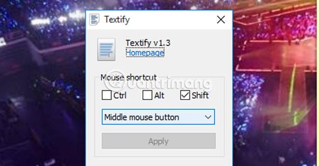 Lo strumento Textify copia tutto il contenuto su Windows