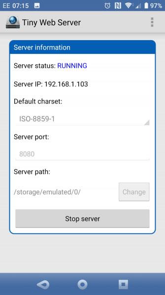 So verwandeln Sie ein Android-Gerät in einen Webserver