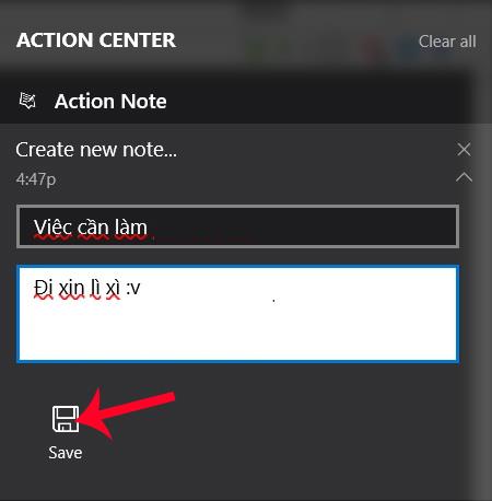 Comment créer des notes sur Action Center pour Windows 10