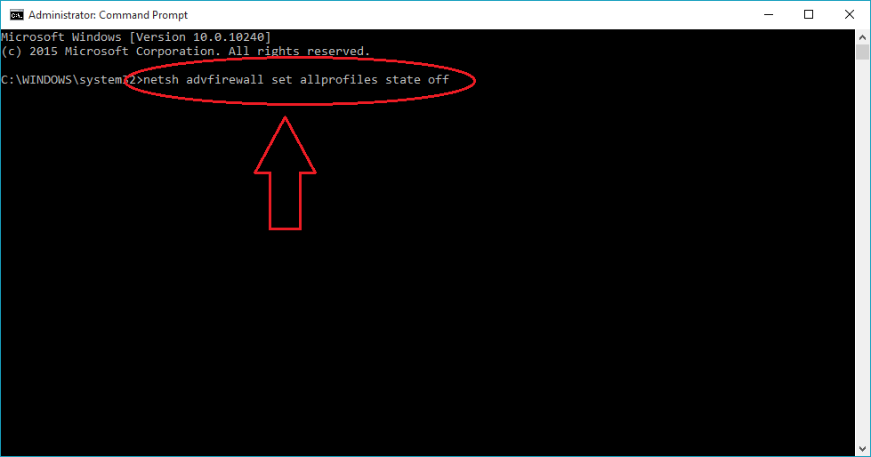 Istruzioni per abilitare/disabilitare Windows Firewall utilizzando il prompt dei comandi