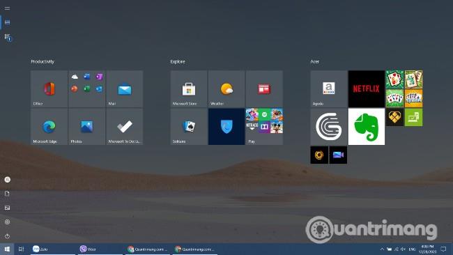 Come aprire il menu Start a schermo intero su Windows 10