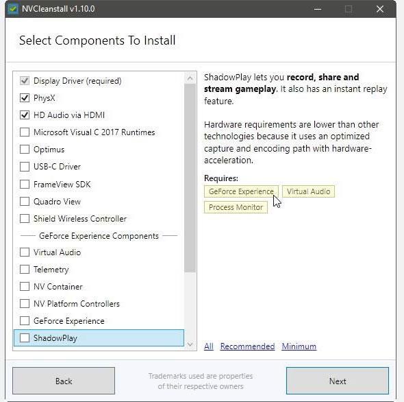 NVCleanstall로 NVIDIA 드라이버 설정 사용자 정의