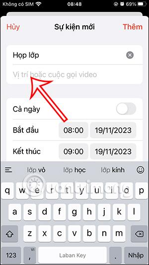 Как добавить места для событий в Календарь iPhone