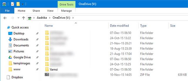 Mapper OneDrive en tant que lecteur réseau dans Windows 10