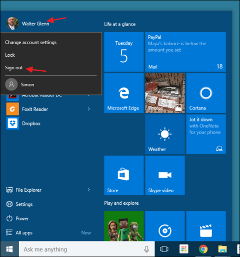 Résumé de quelques façons de se déconnecter sous Windows 8 et Windows 10