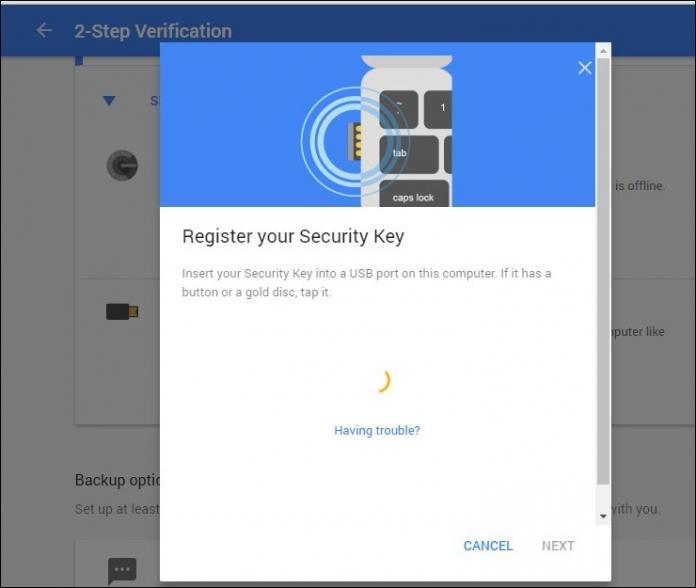 Proteggi il tuo account Google con una chiave di sicurezza USB