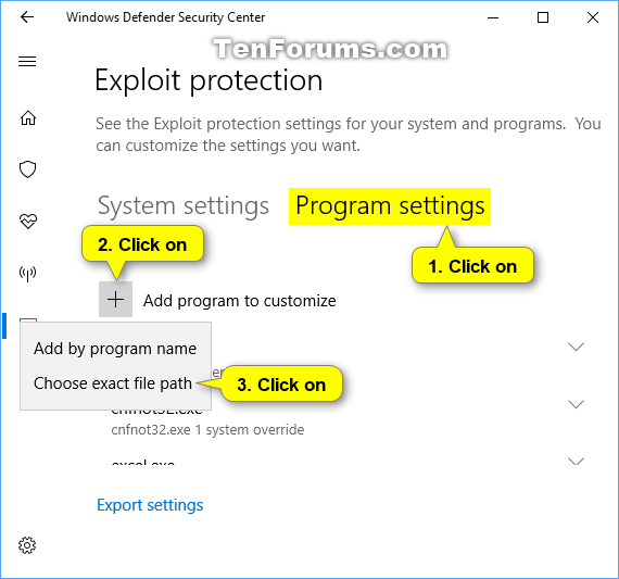 Améliorez la sécurité de Windows 10 avec la protection contre les exploits