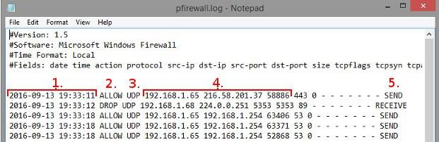 Utilizza il registro di Windows Firewall per monitorare le attività su Internet