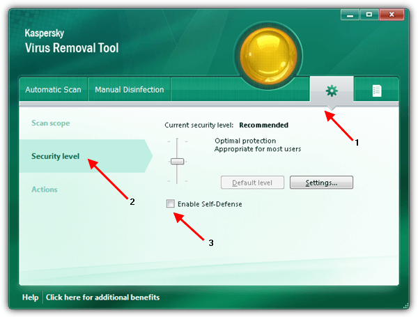 Aktualisieren Sie die Datenbank des AVP Tools Kaspersky Virus Removal Tool manuell