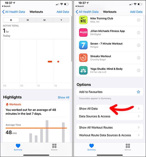 Comment supprimer une activité d'entraînement sur Apple Watch