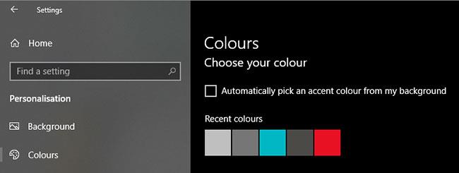 Comment supprimer l'historique des couleurs récent sur Windows 10