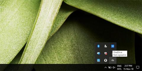 Correggi licona OneDrive mancante sulla barra delle applicazioni in Windows 10