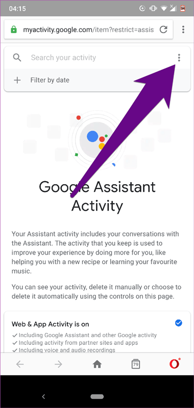 Comment supprimer l'historique de Google Assistant sur Android