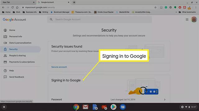 Come cambiare la password sul Chromebook