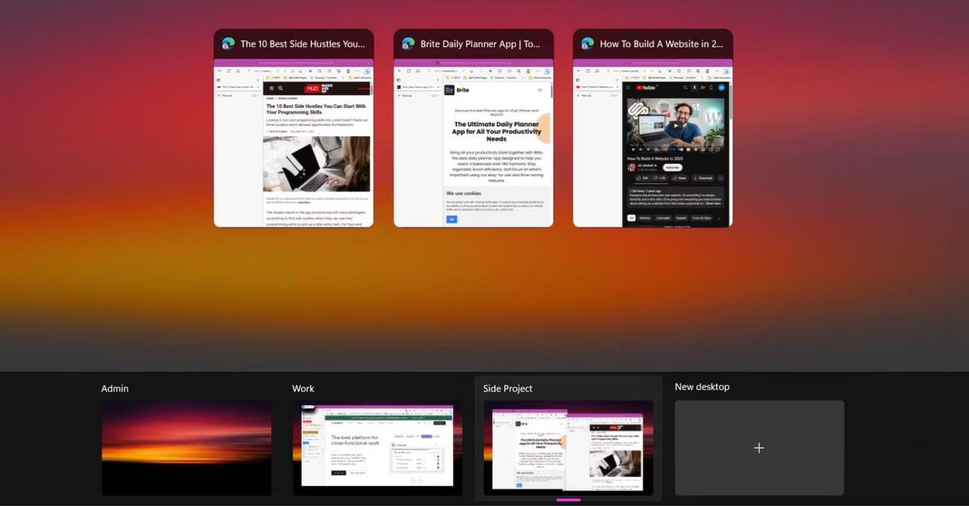 7 советов по улучшению управления вкладками рабочего стола при работе в Windows 11