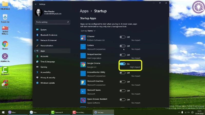 So deaktivieren Sie Anwendungen, die mit Windows 11 starten