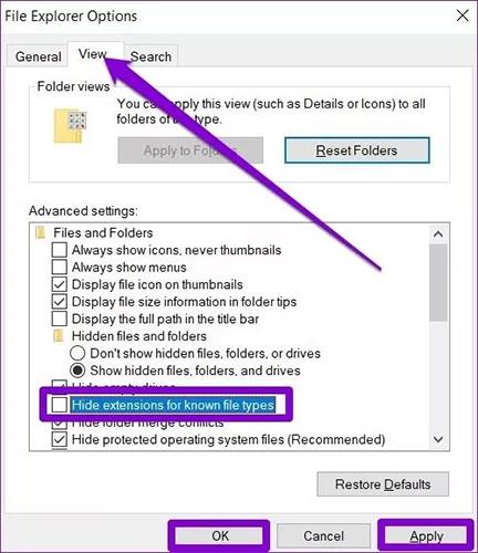 Comment afficher les extensions de fichiers et afficher les extensions de fichiers sous Windows 11/10/7/8