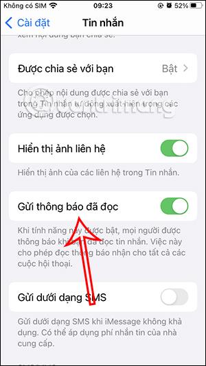 Instructions pour désactiver les notifications de lecture iMessage