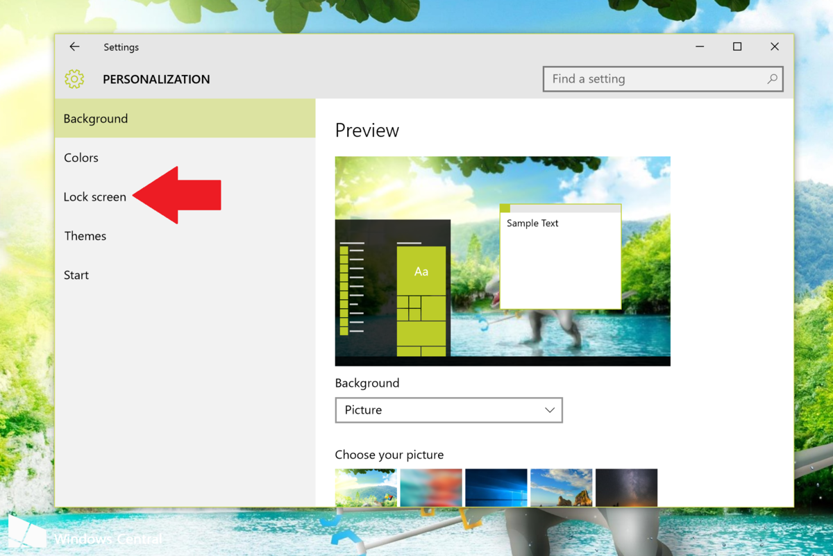 Attiva Windows Spotlight su Windows 10