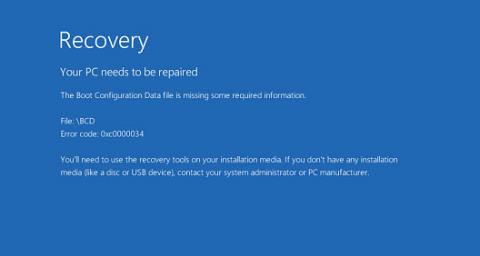 Comment réparer lerreur du fichier de données de configuration de démarrage manquant sous Windows 10