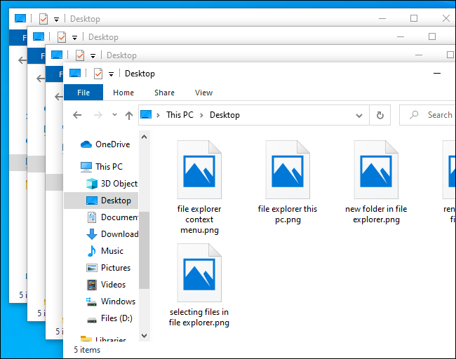 Comment utiliser l'Explorateur de fichiers sans souris sous Windows 10