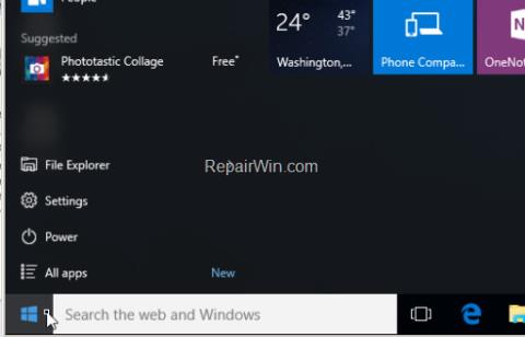 修正「開始」功能表和 Cortana 錯誤在 Windows 10 上不起作用的說明