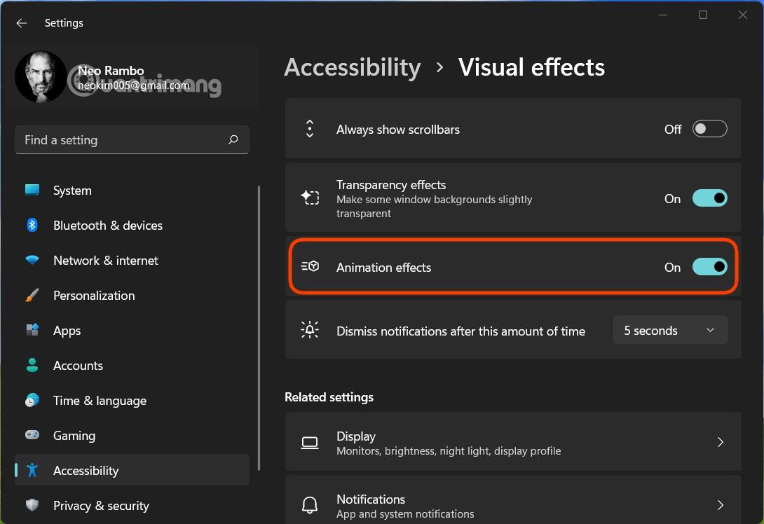 Comment désactiver tous les effets d'animation sur Windows 11 pour lisser l'ordinateur