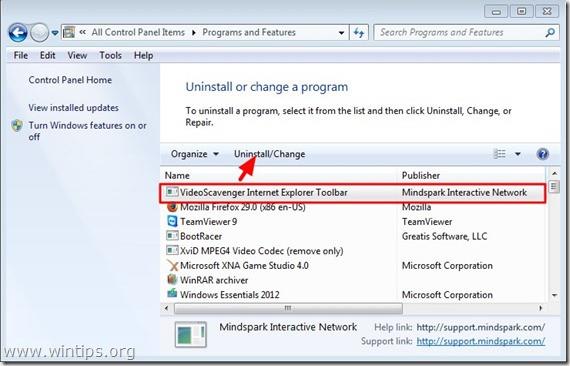 Ecco come rimuovere l'adware VideoScavenger Toolbar