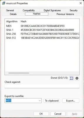 Come verificare i checksum MD5, SHA-1 e SHA-256 in Windows