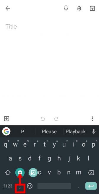 4 Symbole und große Tastatur für älteres Android