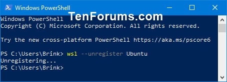 Windows 10 で Windows Subsystem for Linux (WSL) ディストリビューションを登録解除してリセットする方法