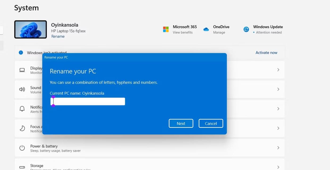 Come risolvere l'errore Il nome del PC non è valido su Windows 11