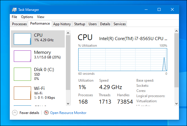 Come fare in modo che Task Manager di Windows apra sempre una scheda specifica