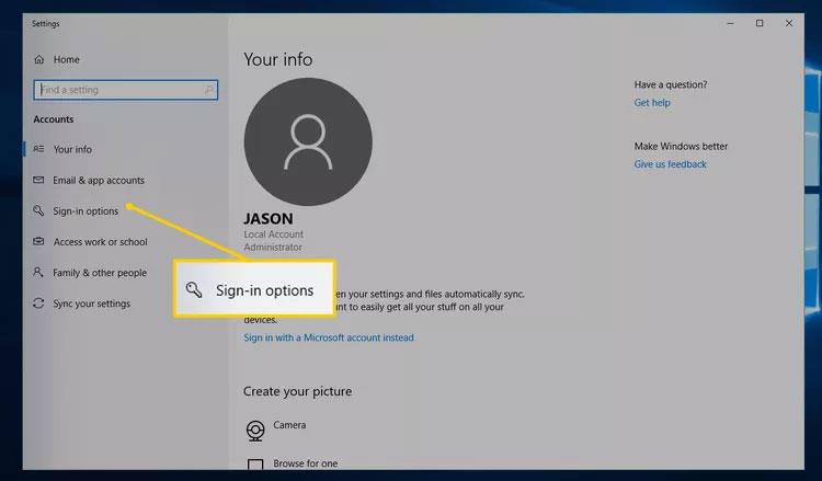 Come impostare una password per un computer Windows 10, come modificare la password di Windows 10