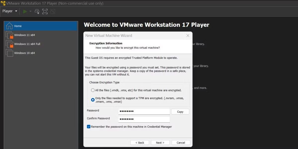 Instructions pour installer Windows 11 sur une machine virtuelle, installer Windows 11 sur VMware