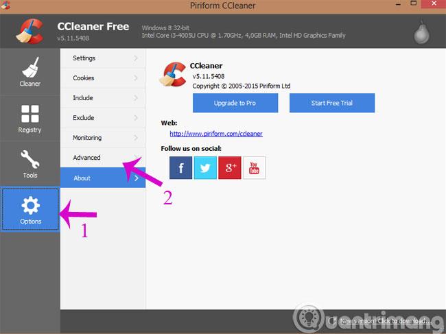 Débarrassez-vous des notifications ennuyeuses de CCleaner en 2 étapes