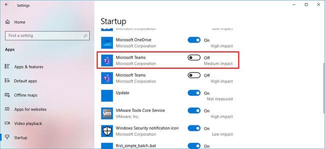 Windows 10에서 Microsoft Teams가 자동으로 시작되지 않도록 하는 방법