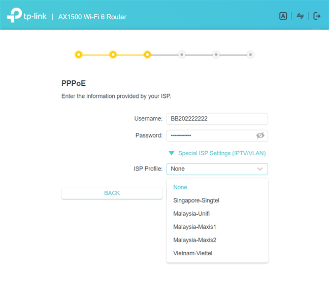 Come configurare la connessione PPPoE sul router TP-Link WiFi 6