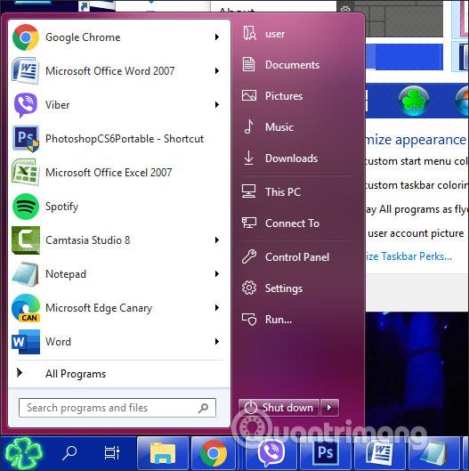 Come cambiare il pulsante Start su Windows 10