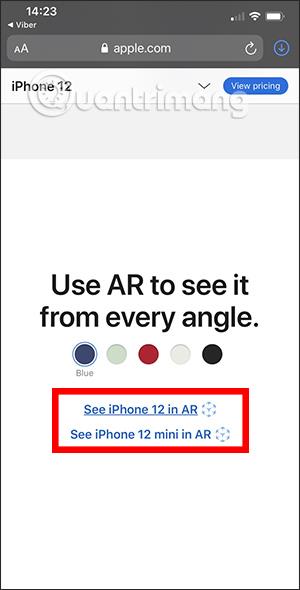 Apple の AR カメラを通して iPhone 12 の 3 つのバージョンを体験