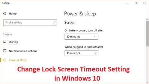 Come modificare il timeout del blocco schermo in Windows 10