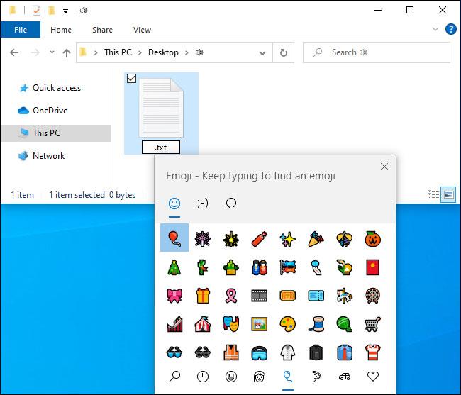 Comment utiliser les emoji dans les noms de fichiers sous Windows 10